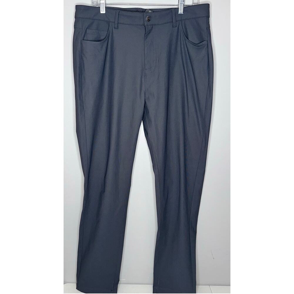Fabletics The Don Mens Size 35x32 Gray 5 Pocket Slim Stretch Classic Fit Pant